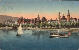 11778587 Zuerich Alpenquai Schiffe Tonhalle Rotes Schloss Zuerich - Andere & Zonder Classificatie