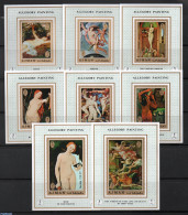 Ajman 1971 Paintings 8 S/s, Mint NH, Art - Modern Art (1850-present) - Nude Paintings - Paintings - Paul Gauguin - Ajman