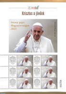 Hungary 2023 Pope Francis M/s, Mint NH, Religion - Pope - Nuovi