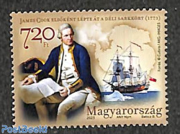 Hungary 2023 James Cook 1v, Mint NH, History - Science - Transport - Various - Explorers - The Arctic & Antarctica - S.. - Unused Stamps