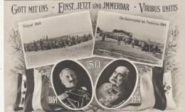 MIL3264  -  DEUTSCHLAND  -- GOTT MIT UNS  -  EINST, JETZT UND IMMERDAR  -  VIRIBUS UNITIS  --  WILHELM II. & FRANZ JOSEF - Guerre 1914-18