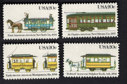 2029674866 1983 SCOTT 2059 2062 (XX) POSTFRIS MINT NEVER HINGED  - STREETCARS - Unused Stamps