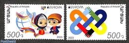 Nagorno-Karabakh 2023 Europa, Peace And Freedom 2v, Mint NH, History - Various - Europa (cept) - Peace - Joint Issues - Emisiones Comunes