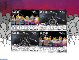 Greece 2023 Euromed S/s, Mint NH, Health - Performance Art - Disabled Persons - Music - Theatre - Unused Stamps