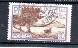 NOUVELLE CALEDONIE - NEW CALEDONIA - 10 Cents - 1928 - BAIE DE LA POINTE DES PALETUVIERS - Oblitéré - Used - - Oblitérés