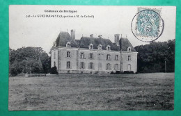 N°111 BLANC CARTE POSTALE MALESTROIT MORBIHAN BOITE RURALE B GUICHARDAYE CHATEAU POUR LE HAVRE 1907 LETTRE COVER FRANCE - 1877-1920: Semi Modern Period