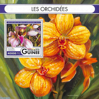 Guinea, Republic 2016 Orchids S/s, Mint NH, Nature - Flowers & Plants - Orchids - Other & Unclassified