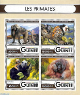Guinea, Republic 2016 Primates 4v M/s, Mint NH, Nature - Animals (others & Mixed) - Monkeys - Autres & Non Classés