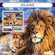 Guinea, Republic 2016 Lions S/s, Mint NH, Nature - Cat Family - Autres & Non Classés