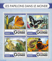 Guinea, Republic 2016 Butterflies 4v M/s, Mint NH, Nature - Butterflies - Altri & Non Classificati