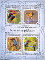 Guinea, Republic 2017 Kingfishers 4v M/s, Mint NH, Nature - Birds - Kingfishers - Altri & Non Classificati