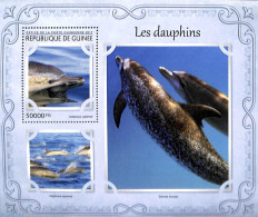 Guinea, Republic 2017 Dolphins S/s, Mint NH, Nature - Sea Mammals - Sonstige & Ohne Zuordnung