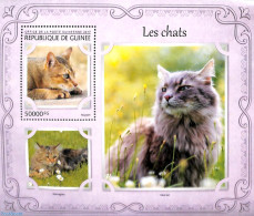 Guinea, Republic 2017 Cats S/s, Mint NH, Nature - Cats - Andere & Zonder Classificatie