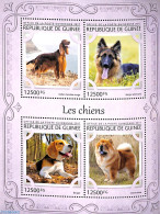 Guinea, Republic 2017 Dogs 4v M/s, Mint NH, Nature - Dogs - Andere & Zonder Classificatie