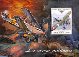Guinea, Republic 2018 Military Planes S/s, Mint NH, Transport - Aircraft & Aviation - Airplanes