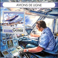 Guinea, Republic 2016 Civil Aviation S/s, Mint NH, Transport - Aircraft & Aviation - Flugzeuge