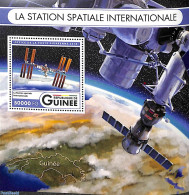 Guinea, Republic 2016 Int. Space Station S/s, Mint NH, Transport - Space Exploration - Sonstige & Ohne Zuordnung