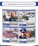 Guinea, Republic 2016 Battle Of Moscow 4v M/s, Mint NH, History - Decorations - World War II - Militaria