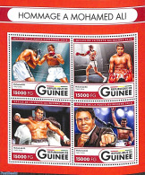 Guinea, Republic 2016 Mohamed Ali 4v M/s, Mint NH, Sport - Boxing - Sport (other And Mixed) - Boxeo