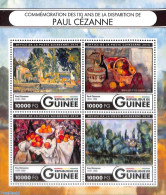 Guinea, Republic 2016 Paul Cezanne 4v M/s, Mint NH, Art - Modern Art (1850-present) - Paintings - Other & Unclassified