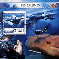 Guinea, Republic 2016 Whales S/s, Mint NH, Nature - Sea Mammals - Altri & Non Classificati