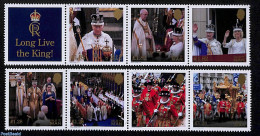 Isle Of Man 2023 Long Live The King 7v, Mint NH, History - Kings & Queens (Royalty) - Königshäuser, Adel