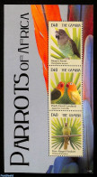 Gambia 2011 Parrots M/s, Mint NH, Nature - Birds - Parrots - Gambia (...-1964)