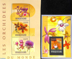 Guinea, Republic 2013 Orchids 2 S/s, Mint NH, Nature - Flowers & Plants - Orchids - Other & Unclassified