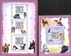 Guinea, Republic 2013 Dogs 2 S/s, Mint NH, Nature - Dogs - Other & Unclassified