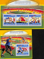 Guinea, Republic 2013 Athletics 2 S/s, Mint NH, Sport - Athletics - Sport (other And Mixed) - Atletica