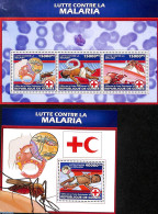 Guinea, Republic 2013 Anti Malaria 2 S/s, Mint NH, Health - Nature - Red Cross - Insects - Cruz Roja