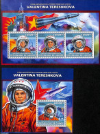 Guinea, Republic 2013 Valentina Tereshkova 2 S/s, Mint NH, Transport - Space Exploration - Otros & Sin Clasificación