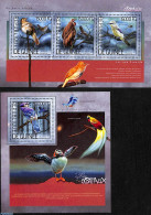 Guinea, Republic 2014 Birds 2 S/s, Mint NH, Nature - Birds - Birds Of Prey - Other & Unclassified