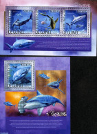 Guinea, Republic 2014 Sharks 2 S/s, Mint NH, Nature - Fish - Sharks - Fishes