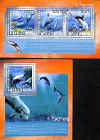 Guinea, Republic 2014 Dolphins 2 S/s, Mint NH, Nature - Sea Mammals - Andere & Zonder Classificatie