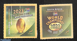 South Africa 2023 WC Rugby 2v S-a, Mint NH, Sport - Rugby - Nuevos