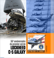Djibouti 2023 Lockheed C-5 Galaxy, Mint NH, Transport - Aircraft & Aviation - Avions