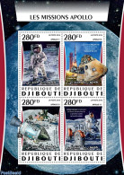 Djibouti 2016 Apollo Missions, Mint NH, Transport - Space Exploration - Djibouti (1977-...)