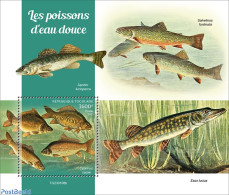 Togo 2023 Fresh Water Fishes, Mint NH, Nature - Fish - Fische