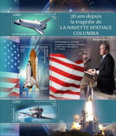 Togo 2023 Space Shuttle Columbia, Mint NH, History - Transport - American Presidents - Space Exploration - Togo (1960-...)