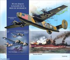 Togo 2023 Battle Of Bismarck Sea, Mint NH, History - Transport - Militarism - World War II - Aircraft & Aviation - Shi.. - Militaria