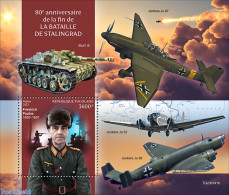 Togo 2023 Battle Of Stalingrad, Mint NH, History - Transport - Militarism - World War II - Aircraft & Aviation - Militaria