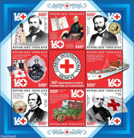 Togo 2023 Red Cross, Mint NH, Health - Transport - Red Cross - Automobiles - Ships And Boats - Croix-Rouge
