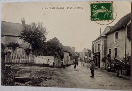 CPA Circulée 190? , Tassé (Sarthe) - Centre Du Bourg   (55) - Andere & Zonder Classificatie