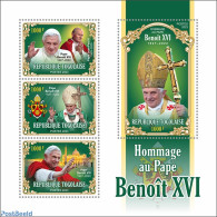 Togo 2023 Pope Benedict XVI, Mint NH, Religion - Pope - Popes