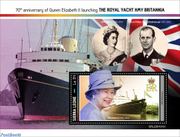 Sierra Leone 2023 Royal Yacht Britannia, Mint NH, History - Transport - Kings & Queens (Royalty) - Ships And Boats - Royalties, Royals