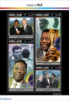 Sierra Leone 2023 Pelé, Mint NH, History - Sport - American Presidents - Boxing - Football - Boxeo