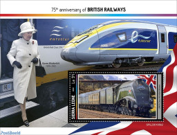 Sierra Leone 2023 British Railways, Mint NH, History - Transport - Kings & Queens (Royalty) - Railways - Koniklijke Families