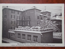 74 - MEGÈVE - L' Hôtel Du Panorama - Sa Salle à Manger, Sa Terrasse, Ses Façades Sud. (rare) - Megève