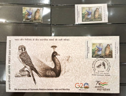 India 2023 India – Mauritius Joint Issue Collection: Rs.25.00 Stamp + Miniature Sheet + First Day Cover As Per Scan - Unused Stamps